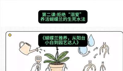 第二节：拒绝&ldquo;溺爱&rdquo;：养活蝴蝶兰的生死水法，课程：《蝴蝶兰雅养六讲：从阳台小白到园艺达人》#识农AI